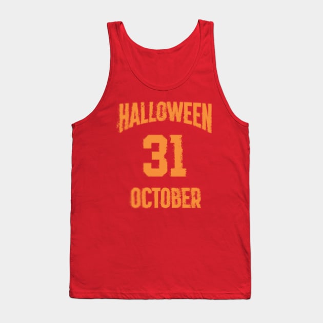 Halloween 31 October Basketball Jersey Tank Top by One Way Or Another